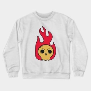 Skull in fire Crewneck Sweatshirt